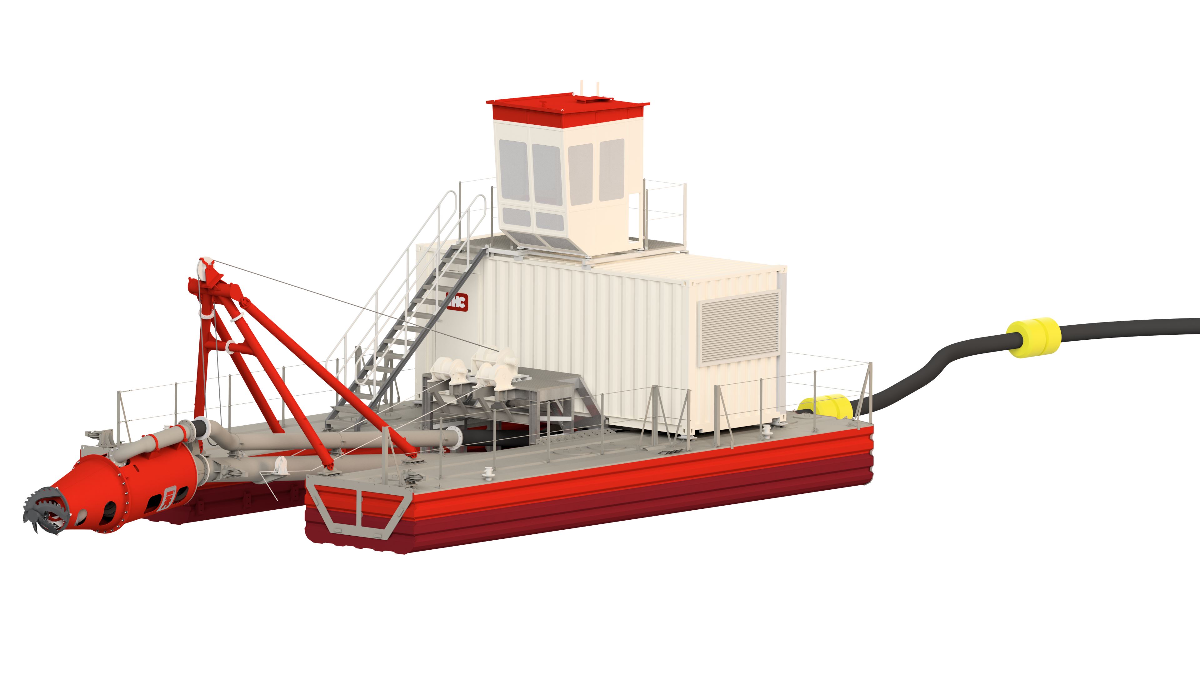 Ladder deployment type IHC Otter with ladder deployment of the OTTer-pump